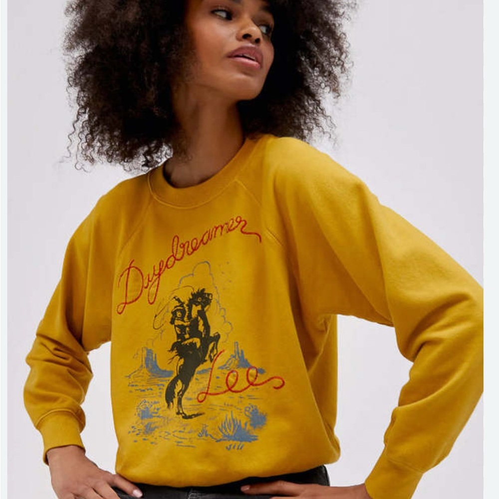 Daydreamer x Lee Yellow Graphic Sweatshirt